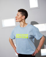 UNICORN UNIFORM // light blue / neon yellow