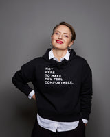 THE NHTMYFC HOODIE // black / white print