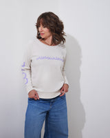 THE LOVE JUMPER | CREAMY // LILAC