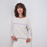 THE LOVE JUMPER | CREAMY // LILAC