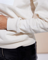 THE LOVE HOODIE // LOVE IS AN ATTITUDE / natural raw / white