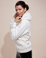 THE LOVE HOODIE // LOVE IS AN ATTITUDE / natural raw / white