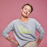 THE JUMPER - NHTMYFC // neon yellow / grey