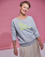 THE JUMPER - NHTMYFC // neon yellow / grey