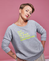 THE JUMPER - NHTMYFC // neon yellow / grey