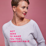 THE JUMPER - NHTMYFC // neon pink / light grey