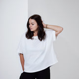 THE ROUND T | white // black | BACK PRINT