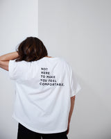 THE ROUND T | white // black | BACK PRINT