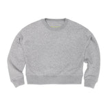 THE CROP SWEAT | grey // grey | BACK PRINT