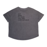 THE ROUND T | grey // black | BACK PRINT