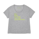 THE T | grey // neon yellow | FRONT PRINT