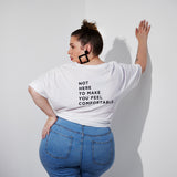 THE ROUND T | white // black | BACK PRINT
