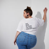 THE ROUND T | white // black | BACK PRINT