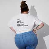 THE ROUND T | white // black | BACK PRINT