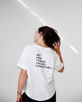 THE ROUND T | white // black | BACK PRINT